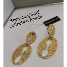 Orecchini donna pendenti bronzo dorato Rebecca gioielli Collezione Amalfi Ref: BAFOBO02
