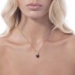 Collana Donna Sogni Gioielli in  argento rosè 925% Pietre micro pavé di zirconi neri e bianchi