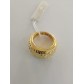 Anello Donna in argento 925% colore oro giallo lavorazione sfaccettata Marcello Pane Ref-ANP001