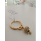 Anello Donna Campanella Pavé in Bronzo rodio oro bianco con zirconi bianchi