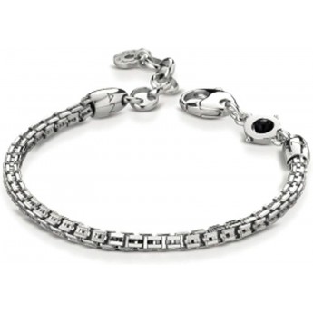  Bracciale Uomo in argento 925% rodio oro bianco  Ananda 925 ref: A-BR413B