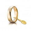 Coppia Fedi Nuziale Unoaerre Ref-50 Afc1 Comoda 5 Mm. Oro Giallo 18 Kt - 1