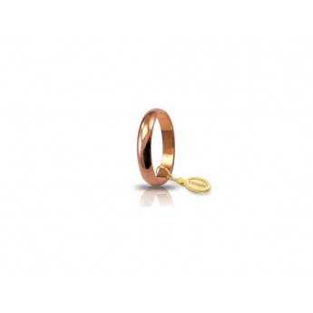 Coppia Fedi Nuziale Unoaerre Ref-70 Afc1 Classica 7 Gr Oro Rosa 18 Kt - 1