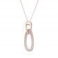 Collana donnaMarcello Pane in argento 925% rosè oval Venice ref CLDV 070