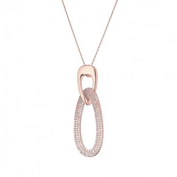 Collana donnaMarcello Pane in argento 925% rosè oval Venice ref CLDV 070