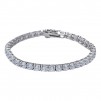 Bracciale Tennis Donna In Argento 925% Rodiato Con Zirconi - 1