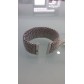 Bracciale Donna Rigido Modello Schiava In Metallo Colore Oro Bianco Ref-Gbr2107- - 2