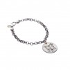 Bracciale Happy Family Con Ciondolo Misura Piccola Mm. 22 Personalizzabile Con I Tuoi Affetti - 1