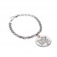 Bracciale Happy Family Con Ciondolo Medio Mm. 26 Personalizzabile Con I Tuoi Affetti - 1