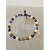 Bracciale Elastico Uomo/Donna Con Beads In Argento 925% E Pietre Dure - 1