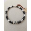 Bracciale Elastico Uomo/Donna Con Beads In Argento 925% E Pietre Dure - 1